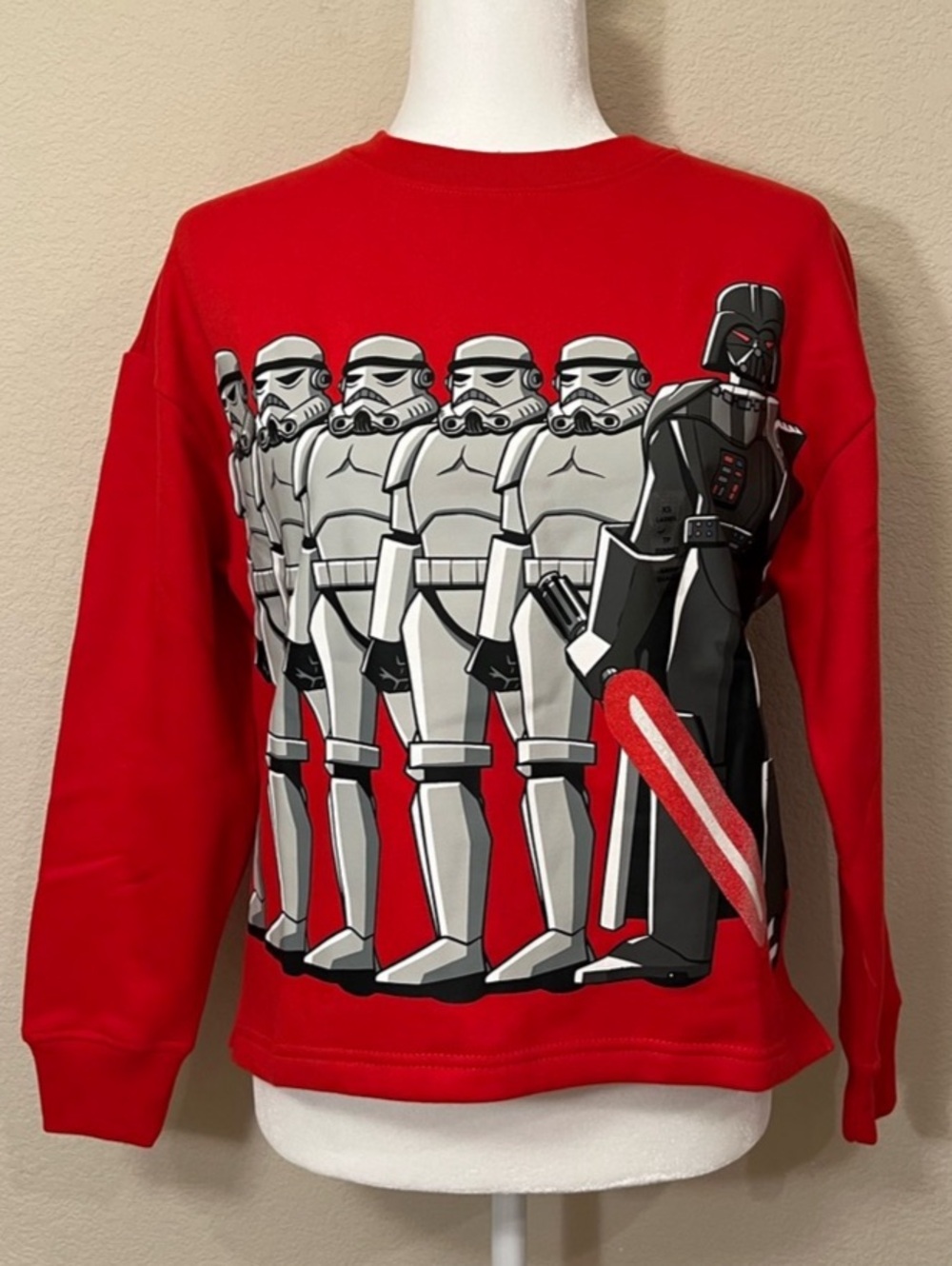 Star Wars Dark Side Storm Troopers and Darth Vader Sweater (NWT)